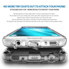 Galaxy S7 Case | Fusion - Clear phone case with integrated dust caps covering the charging and headphone ports.