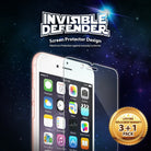 iPhone 6s Plus / 6 Plus Screen Protector | Invisible Defender - Glass screen protector over iPhone against space background.