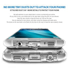 Galaxy S7 Edge Case | Mirror - Clear phone case with integrated dust caps covering the charging and audio ports.