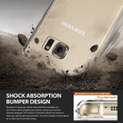 Galaxy Note 5 Case | Fusion - Clear phone case on dirt with shock-absorbing bumper and rear guard detail.