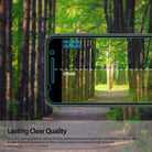 HTC One A9 Screen Protector | Invisible Defender - HTC One A9 Screen Protector - Comparison showing Invisible Defender's bright clarity versus a duller, yellowed other brand.