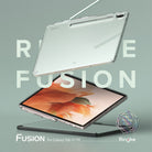 Galaxy Tab S7 FE Case | Fusion - Clear protective case for Galaxy Tab S7 FE shown from front and back angles.