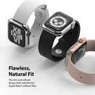 Apple Watch Series 6 / 5 / 4 / SE (40mm) | Bezel Styling - Three Apple Watches with metallic protective bezels.