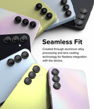 Galaxy A55 / A35 | Camera Lens Frame Glass - Multiple colorful smartphones arranged in a circle, highlighting their camera lens frames.