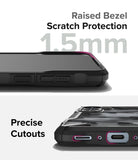 Galaxy A35 Case | Fusion-X - Close-up of phone case showing 1.5mm raised screen bezel and precise port cutouts.