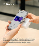 Galaxy A36 / A56 Case | Fusion Magnetic - Hands using a phone in a clear case to make a contactless payment at a terminal.