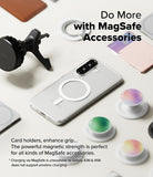 Galaxy A36 / A56 Case | Fusion Magnetic - Clear phone case with magnetic ring surrounded by various MagSafe accessories.