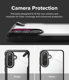 Galaxy A57 5G Case | Fusion-X - Comparison showing the Fusion-X case's raised camera bezel versus a standard flat case.