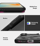 Galaxy A57 5G Case | Fusion-X - Close-ups showing wobble-free design, tactile buttons, Samsung Wallet compatibility, and precise port cutouts.