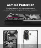 Galaxy A57 5G Case | Fusion-X - Comparison showing the Fusion-X case providing superior camera module coverage.