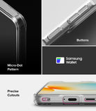 Galaxy A57 5G Case | Fusion Matte - Close-up of phone case features: micro-dot pattern, responsive buttons, and precise cutouts.