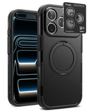 [Bundle] iPhone 17 Pro Max | Alles - Black iPhone 17 Pro Max case with MagSafe ring and a separate Ringke camera lens protector.