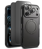 [Bundle] iPhone 17 Pro Max | Alles - Black protective phone case, screen protector, and camera lens covers for iPhone 17 Pro Max.