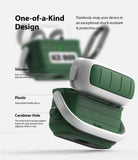 AirPods 3 Silicone Case | Ice Box - Green and white cooler-style silicone case for AirPods 3 with an adjustable handle.