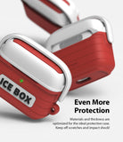 AirPods 3 Silicone Case | Ice Box - Red and white cooler-style silicone cases for AirPods 3 with a green LED indicator.