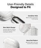 AirPods 5 / 4 Case | Air - Features a carabiner hole, rear notch for smooth opening, and a nano-dot pattern to prevent bubbles.