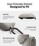 AirPods 5 / 4 Case | Onyx Magnetic - Features soft TPU, a carabiner hole, and a rear notch design for easy opening.