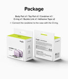AirPods Pro 2 Case | Layered - Front and back views of the product packaging listing contents and specifications.