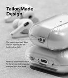AirPods Pro 2 Case | Layered - Clear protective case on AirPods Pro 2 highlighting precise cutouts for strap, speaker, and port.