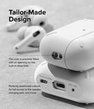 AirPods Pro 2 Case | Layered - White protective case showing precise cutouts for the strap hole, speaker, and charging port.