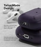 AirPods Pro 2 Case | Onyx - Dark purple case showing precise cutouts for the strap hole, speaker, and charging port.