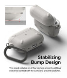 AirPods Pro 2 Case | Onyx - Gray protective case with raised corner bumps to prevent wobbling and surface scratches.