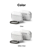 AirPods Pro 3 Case | Air - Clear and glitter clear protective cases for AirPods Pro 3 with attached carabiners.