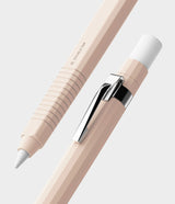 Apple Pencil Pro / 2nd Generation Case | Silicone Drafting Pencil Case - Apple Pencil Pro / 2nd Generation Case - Two light pink silicone drafting-style cases for Apple Pencil with metal clips.