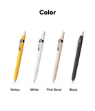 Apple Pencil Pro / 2nd Generation Case | Silicone Drafting Pencil Case - Apple Pencil Pro / 2nd Generation Case - Four silicone drafting-style cases in yellow, white, pink sand, and black.