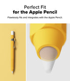 Apple Pencil Pro / 2nd Generation Case | Silicone Drafting Pencil Case - Apple Pencil Pro / 2nd Generation Case - Yellow silicone drafting-style case on an Apple Pencil with a close-up of the tip.