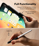 Apple Pencil Case | Silicone Drafting Grip Holder - Apple Pencil Case - Silicone grip on Apple Pencil showing wireless charging and double-tap functionality on an iPad.
