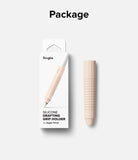 Apple Pencil Case | Silicone Drafting Grip Holder - Retail packaging and a standalone beige silicone grip for Apple Pencil.