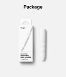 Apple Pencil Case | Silicone Drafting Grip Holder - White silicone drafting grip holder for Apple Pencil in packaging.