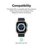 Apple Watch Ultra 3 / 2 / 1 Case | Slim - Apple Watch Ultra with a slim protective case and black band.