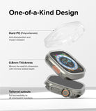 Apple Watch Ultra 3 / 2 / 1 Case | Slim - Exploded view of a clear, slim protective case for an Apple Watch Ultra.