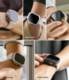 Apple Watch Ultra 3 / 2 / 1 Case | Slim - Five close-ups showing Apple Watch Ultra cases in clear, matte black, gray, and black.