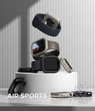 Apple Watch 11 / 10 (42mm) Case | Air Sports - Stacked Apple Watches with protective cases and bands on a pedestal.