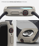 Apple Watch 11 / 10 (46mm) Case | Air Sports - Beige protective case for Apple Watch showing button and sensor access.