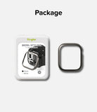Apple Watch 11 / 10 (42mm) Cover | Bezel Styling - Ringke bezel styling packaging and a dark metallic watch bezel.