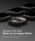 Apple Watch 11 / 10 (46mm) Cover | Bezel Styling - Multiple black Apple Watch cases with sunburst dial designs on a gray background.