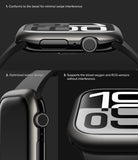 Apple Watch 11 / 10 (46mm) Cover | Bezel Styling - Apple Watch 11 / 10 (46mm) Cover - Close-up views showing bezel fit, button access, and sensor compatibility.