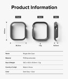 Apple Watch 11 / 10 (42mm) Case | Slim - Technical diagram showing dimensions, weight, and specs of a dark gray watch case.