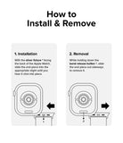 Apple Watch 49·46·45·44·42 mm | Sports Air Loop - Instructional diagram showing steps to install and remove the watch band.