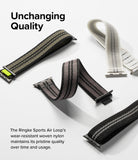 Apple Watch 49·46·45·44·42 mm | Sports Air Loop - Apple Watch Sports Air Loop - Four woven nylon watch bands in various colors arranged on a white background.