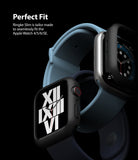 Apple Watch Series 6 / 5 / 4 / SE (40mm) Case | Slim (2 Pack) - Two Apple Watches with black slim protective cases.