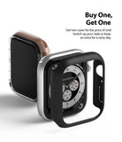 Apple Watch Series 6 / 5 / 4 / SE  (44mm) Case | Slim (2 Pack) - Apple Watch Series 6 / 5 / 4 / SE (44mm) Case | Slim (2 Pack) - Two protective watch cases, one clear and one black.