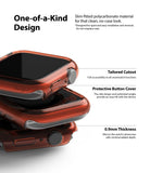 Apple Watch Series 6 / 5 / 4 / SE (40mm) Case | Slim (2 Pack) - Stacked transparent red protective watch cases.