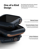 Apple Watch Series 6 / 5 / 4 / SE  (44mm) Case | Slim (2 Pack) - Apple Watch Series 6 / 5 / 4 / SE (44mm) Case | Slim (2 Pack) - Stacked matte black Apple Watch cases with labels.