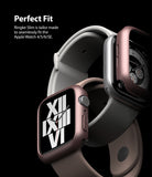 Apple Watch Series 6 / 5 / 4 / SE (40mm) Case | Slim (2 Pack) - Two Apple Watches with rose gold slim protective cases.