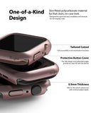 Apple Watch Series 6 / 5 / 4 / SE (40mm) Case | Slim (2 Pack) - Stacked rose gold slim protective cases for Apple Watch.